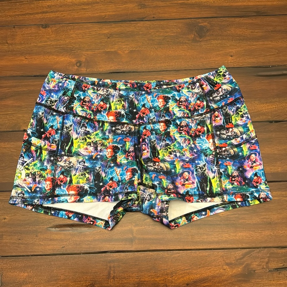 Barbells and Pizza Mid-Rise Hocus Pocus shorts Size XL